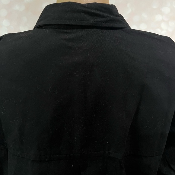 BETTER UNSAID Black Cotton Blouse Small NWT - Picture 6 of 10